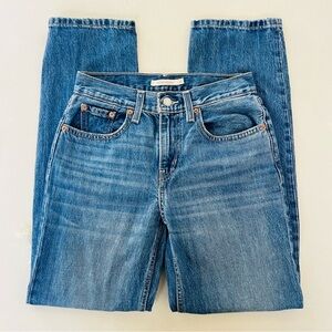 Levi’s Low Pro Straight Distressed Jeans 25